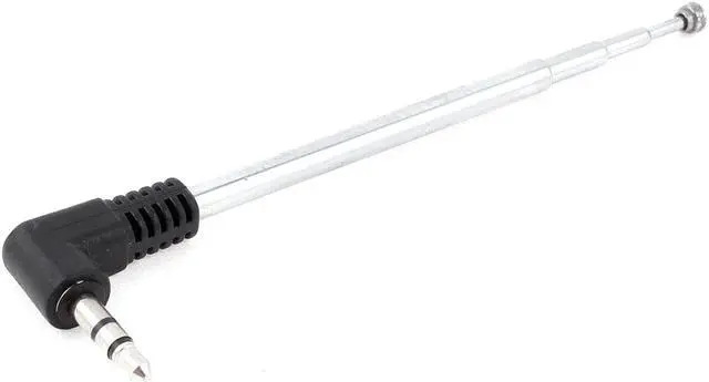 Alt view image 2 of 2 - 22cm Long Telescopic Antenna 3.5mm Male Plug Connector for FM Radio