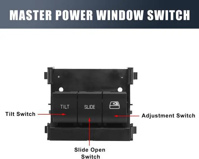 Alt view image 3 of 7 - Car Overhead Console Switch 9L3Z15B691DA for Ford F250 F350 F-450 F-550 Super Duty 2011-2016