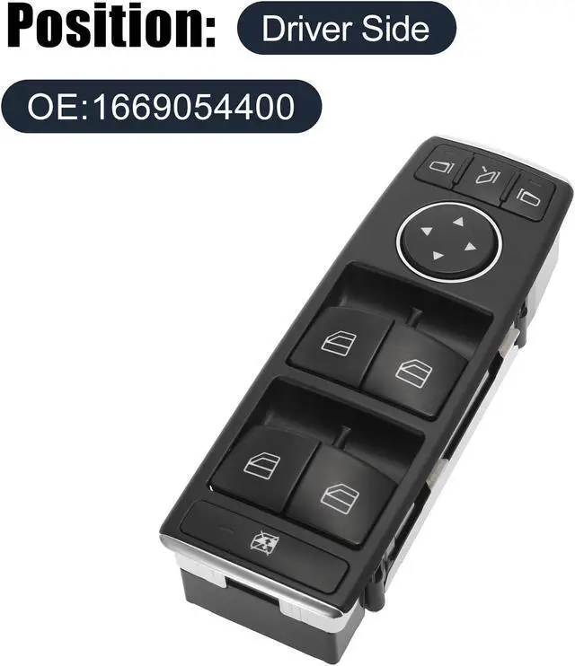 Alt view image 2 of 7 - 1669054400 Car Power Window Switch Black for Mercedes-Benz ML350 2012-2015