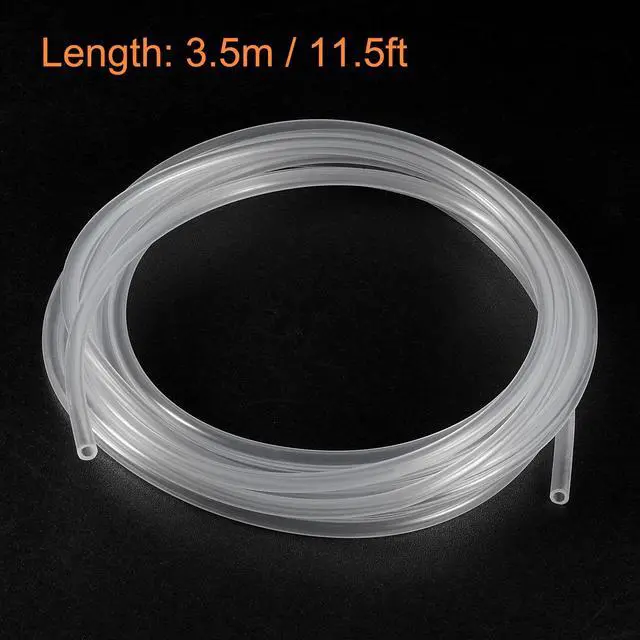 Alt view image 3 of 5 - Clear Silicone Tubing, 1/8"(3mm) ID 3/16"(5mm) OD 11.5ft, Flexible Silicone Tube for Air Water Pipe Pump Transfer