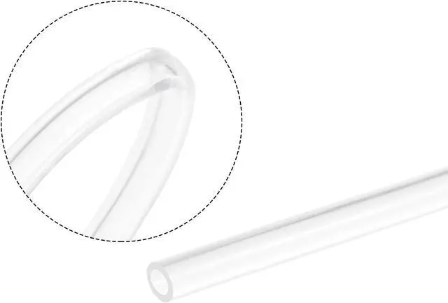 Alt view image 4 of 5 - Clear Silicone Tubing, 1/8"(3mm) ID 3/16"(5mm) OD 11.5ft, Flexible Silicone Tube for Air Water Pipe Pump Transfer
