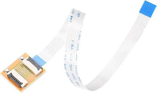 Main image of Flexible Flat Cable (A Type) and Flip Up to Mount Extend Adapter Kit, 7 Pin 1.0mm Pitch 200mm FFC for LCD TV Car Audio DVD Player Laptop