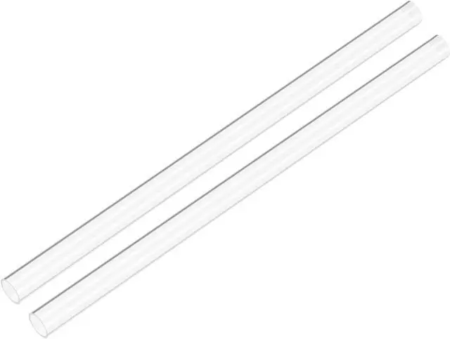 Alt view image 5 of 5 - 2pcs Clear Rigid Acrylic Pipe 18mm ID x 22mm OD x 0.5m, 2mm Wall Round Tube