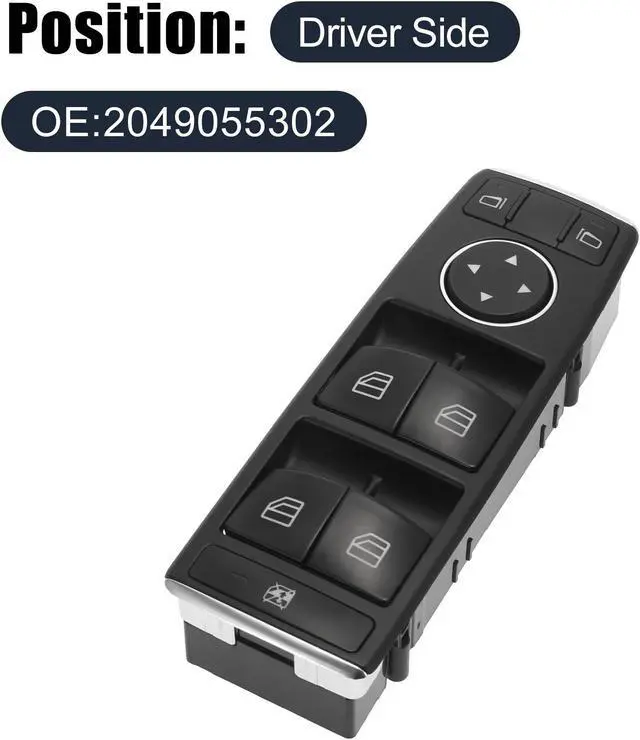 Alt view image 2 of 7 - 2049055302 Car Power Window Switch for Mercedes-Benz E550 GLK350 E350 C280 GLK300 GLK250 C250