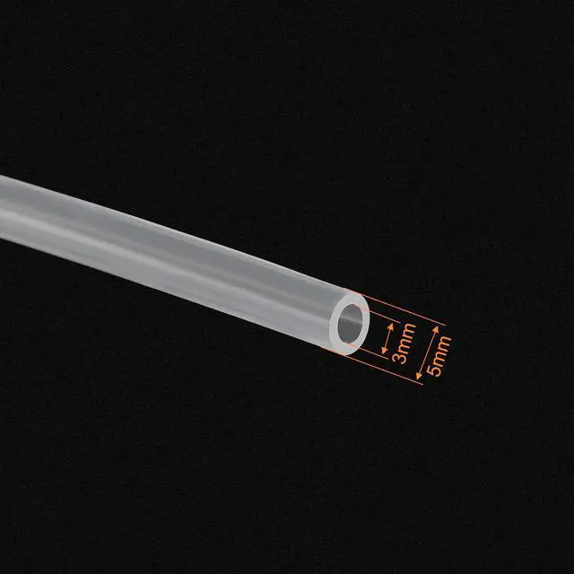 Alt view image 2 of 5 - Clear Silicone Tubing, 1/8"(3mm) ID 3/16"(5mm) OD 11.5ft, Flexible Silicone Tube for Air Water Pipe Pump Transfer