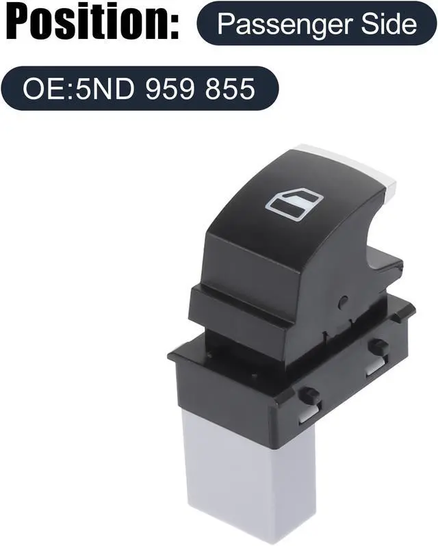 Alt view image 2 of 7 - 5ND959855 Car Power Window Switch for Volkswagen Tiguan Jetta Touareg Passat CC