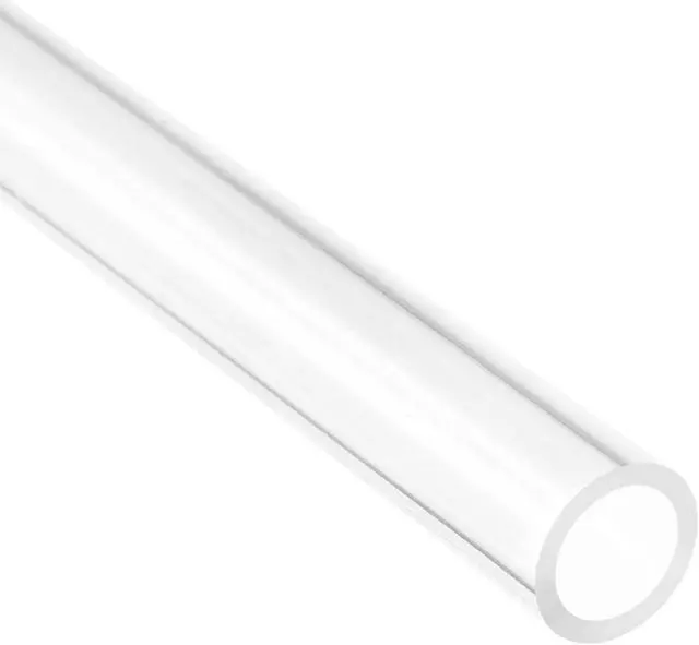 Alt view image 7 of 7 - Clear Rigid Acrylic Pipe 12mm(1/2") ID x 16mm(5/8") OD x 0.5m(20") Round Tube Tubing