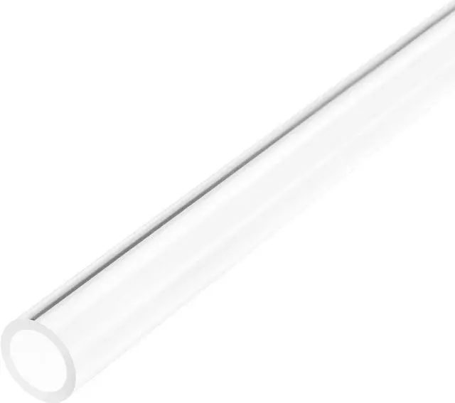 Alt view image 4 of 7 - Clear Rigid Acrylic Pipe 12mm(1/2") ID x 16mm(5/8") OD x 0.5m(20") Round Tube Tubing