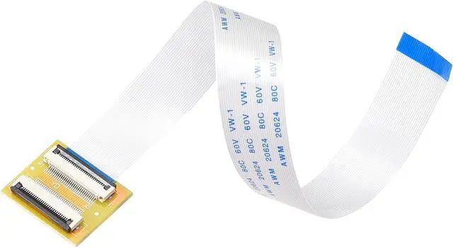 Main image of Flexible Flat Cable (A Type) and Flip Up to Mount Extend Adapter Kit, 30 Pin 0.5mm Pitch 200mm FFC for LCD TV Car Audio DVD Player Laptop