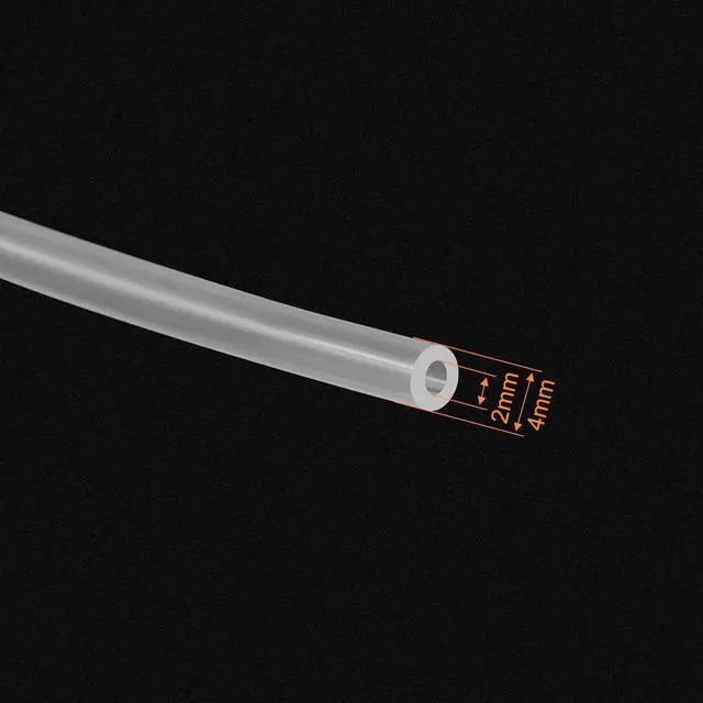 Alt view image 2 of 5 - Clear Silicone Tubing, 3/32"(2mm) ID 5/32"(4mm) OD 8ft, Flexible Silicone Tube for Air Water Pipe Pump Transfer