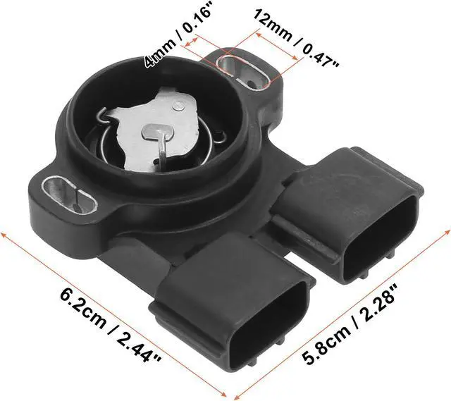 Alt view image 3 of 7 - A22-669 B00 Vehicle Throttle Position Sensor Replacement Black for Nissan Altima 1998-2001