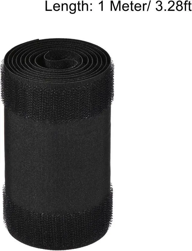 Alt view image 2 of 7 - Cable Grip Strip Floor Cable Cover Protect Cords Cable Protector Cable Management 1 Meter Length 10mm Width Black