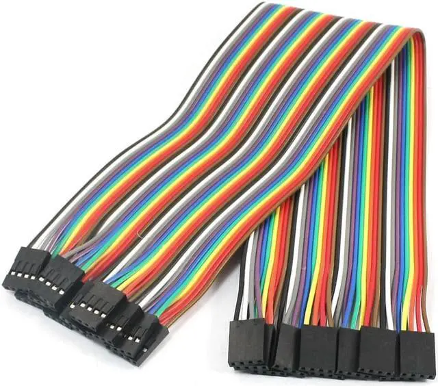 Main image of 10pcs 4P-4P Female to Female Breadboard Connect Test Jumper Cable Wire 30cm