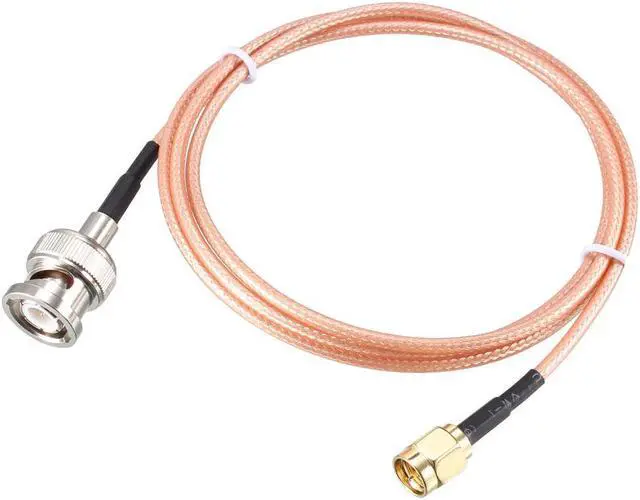 Main image of RG316 Coaxial Cable with BNC Male to SMA Male Connectors 50 Ohm 3 ft