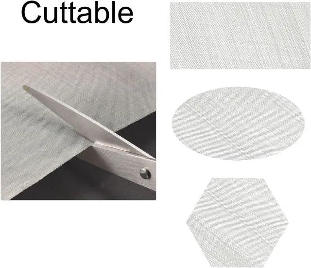 Alt view image 4 of 4 - Woven Wire Mesh 24"x13" 610x335mm, 400 Mesh 316 Stainless Steel Filter Screen Sheet, for Computer Cooling Fan Air Ventilation Cabinet