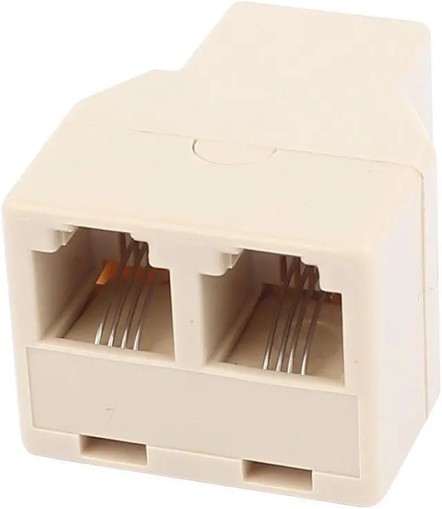 Alt view image 2 of 2 - 3 Way RJ11 6P4C Telephone Extension Connector Cable Converters Splitter