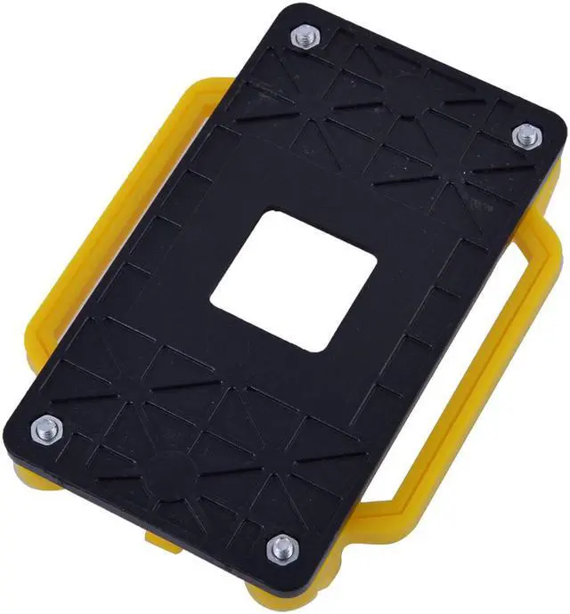 Alt view image 2 of 2 - 2pcs Plastic AM2 AM3 FM1 FM2 FM2+ Socket CPU Fan Heatsink Bracket Holder Yellow
