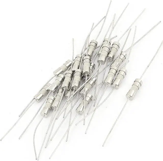 Main image of 20pcs AC 250V 10A 4x11mm Slow-blow Acting Axial Lead Ceramic Fuse