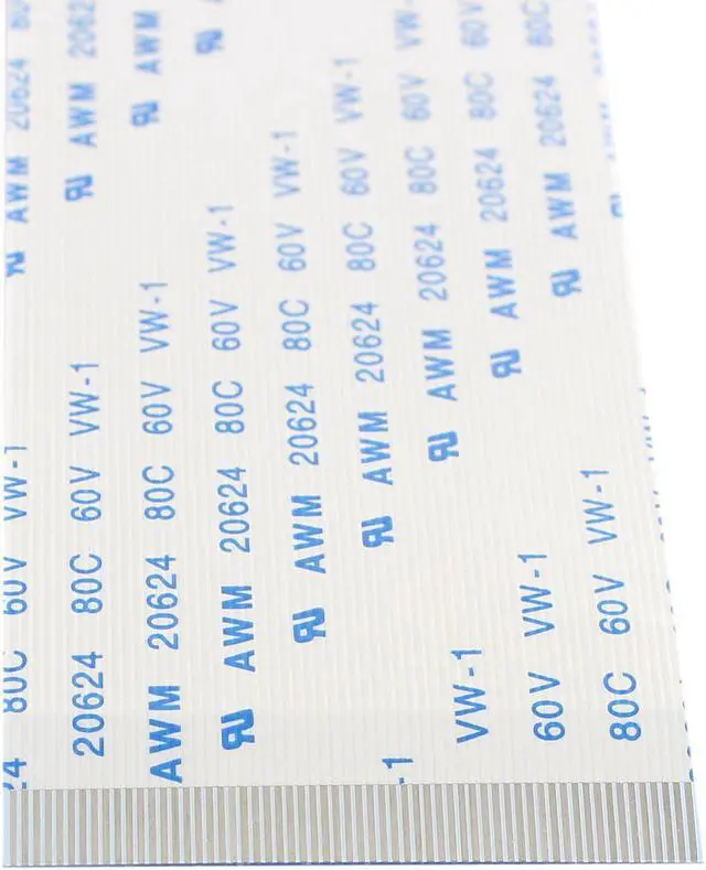 Alt view image 2 of 2 - 10Pcs 0.5mm Pitch 60 Pin AWM 20624 80C 60V VW-1 Flexible Flat Cable 200mm