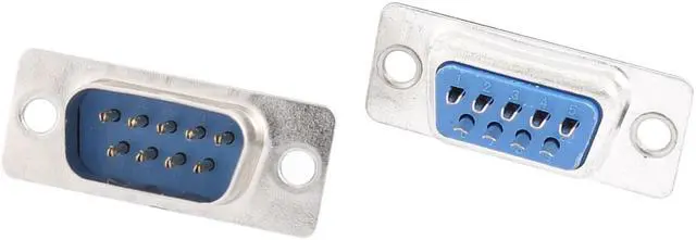 Alt view image 2 of 2 - Unique Bargains 20 Pcs RS232 9 Pin Serial Male and Female DB Connector Soldering Plug