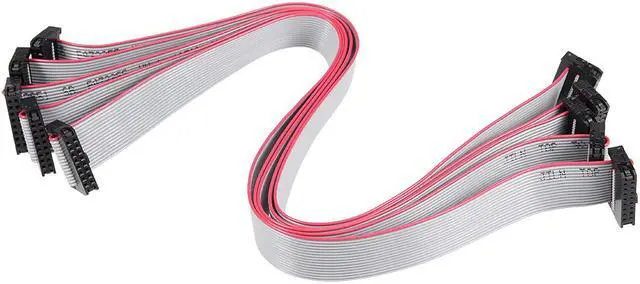 Main image of IDC 16 Pins Connector Flat Ribbon Cable Female Connector 30cm 2mm Pitch,5pcs