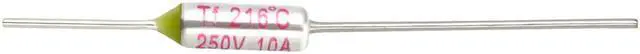 Alt view image 2 of 3 - Unique Bargains 10Pcs RY TF216 Celsius Degree Cutoff Thermal Fuse AC 250V 10A Light Green Silver