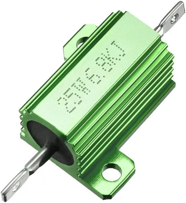 Main image of Unique Bargains 25W 6.8k Ohm Aluminium Housing Chassis Mount Wirewound Power Resistor Green 1pcs