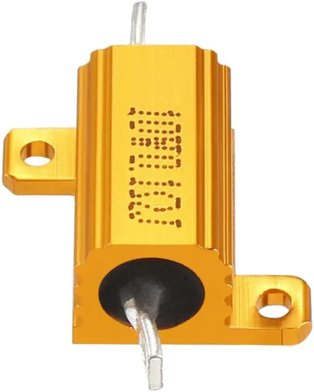 Alt view image 2 of 4 - Unique Bargains Aluminum Case Resistor 10W 0.1 Ohm Wirewound for LED Converter Rod Post 10W0.1RJ