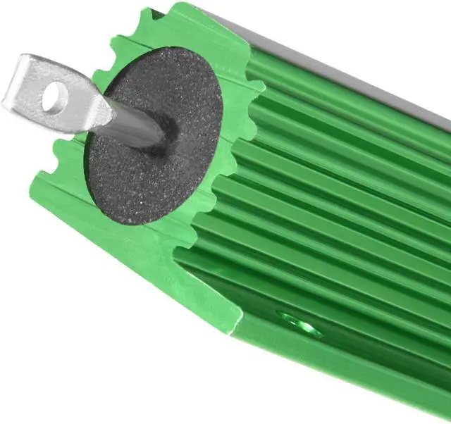 Alt view image 4 of 7 - Aluminum Case Resistor 10W 2.2 Ohm Green Wirewound for LED Rod Post 10W2.2RJ