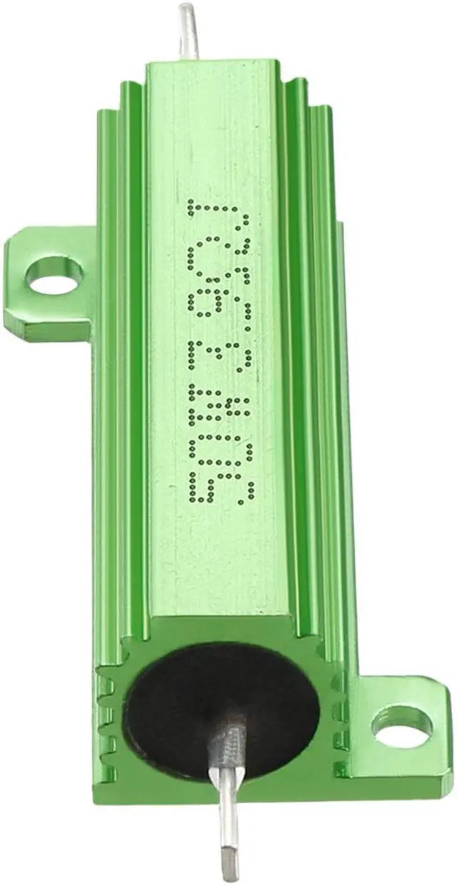 Alt view image 2 of 4 - Unique Bargains 50W 3.9 Ohm Aluminium Housing Chassis Mount Wirewound Power Resistor Green 2pcs