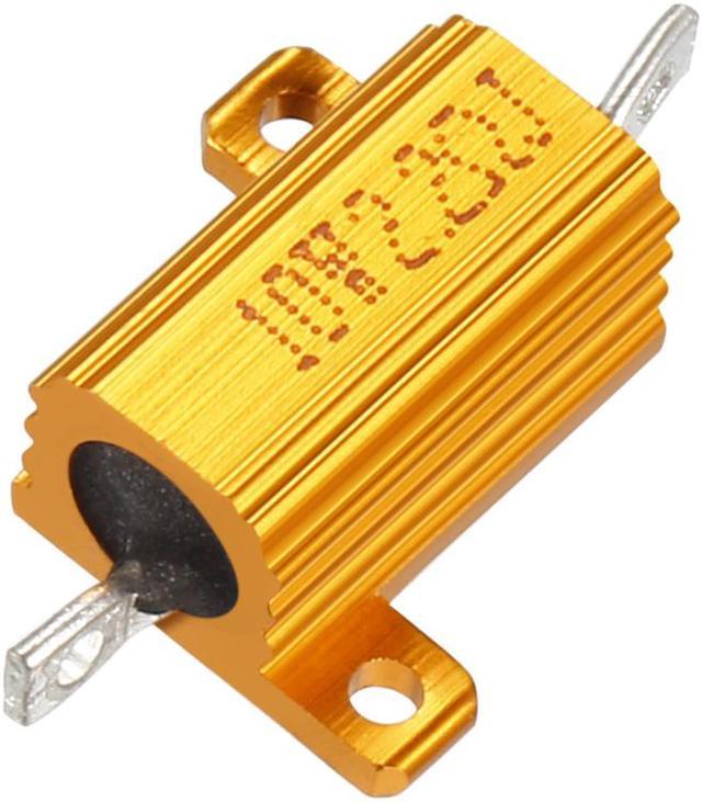 Caja de Aluminio Resistor 10W 2.2 Ohm Wirewound Convertidor De Led Para Caña Post 10W2.2RJ 