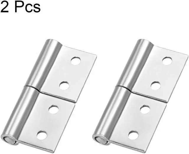 Alt view image 4 of 4 - 2-inch Steel Small Slip Joint Flag Hinge - Lift Off Left Handed Lid Door 2pcs