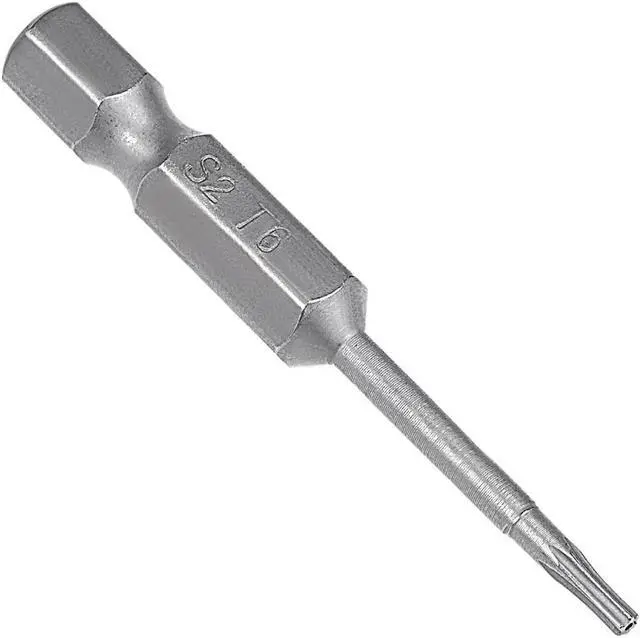 Alt view image 5 of 5 - 5 Pcs 1/4" Hex Shank T6 Magnetic Security Torx Screwdriver Bits 50mm Length
