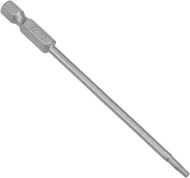 Alt view image 5 of 5 - 10 Pcs 1/4" Hex Shank T9 Magnetic Security Torx Screwdriver Bits 100mm Length