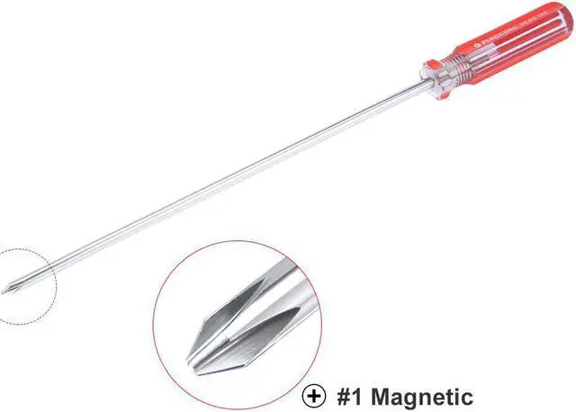 Alt view image 2 of 4 - Magnetic #1 Phillips Screwdriver with 8 Inch Shaft