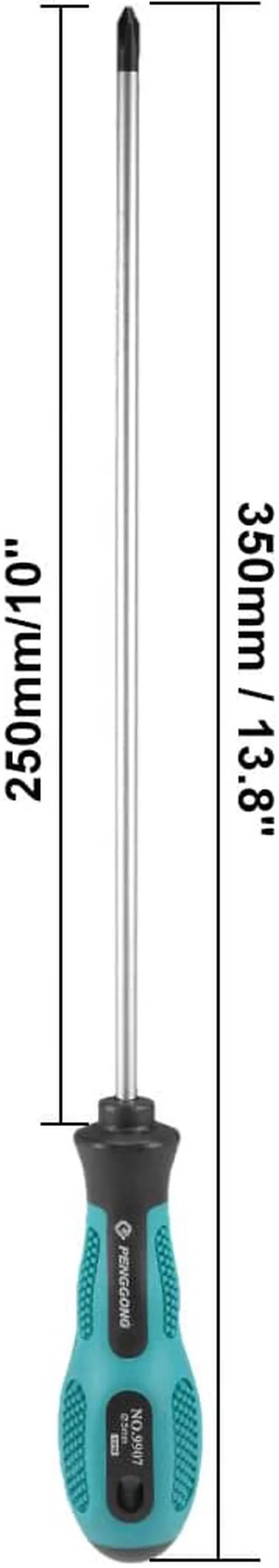 Alt view image 7 of 7 - #2 Phillips Screwdriver 6 Inch Round Shaft Non Slip Comfortable Handle