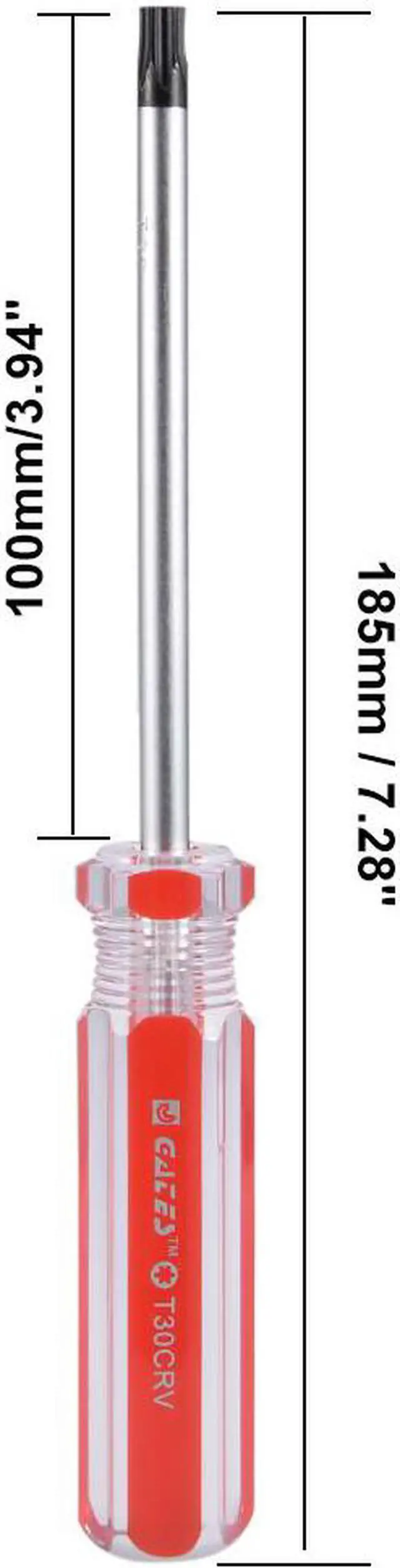 Alt view image 7 of 7 - Magnetic T30 Torx Screwdriver with 4 Inch Cr-V Steel Shaft