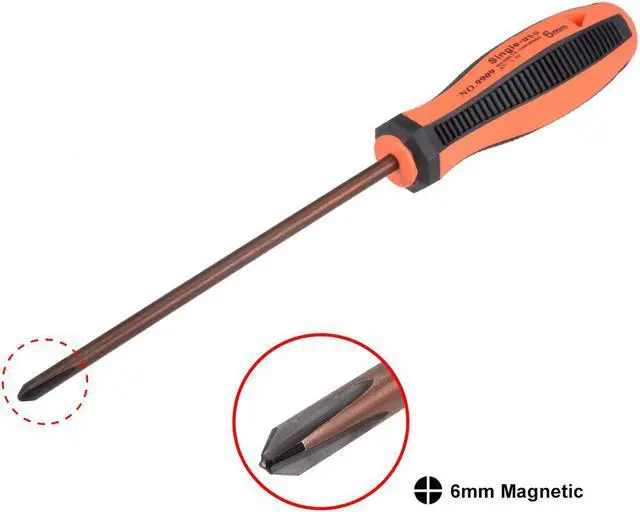 Alt view image 2 of 4 - #2(PH2) Phillips Screwdriver 6 Inch Round Shaft Magnetic