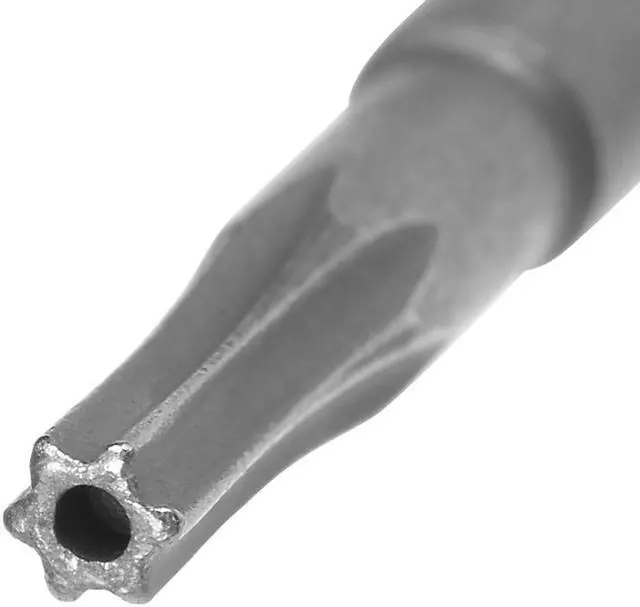 Alt view image 3 of 4 - 5pcs 50mm 1/4" Hex Shank T7 Magnetic Torx Head Security Screwdriver Bits S2
