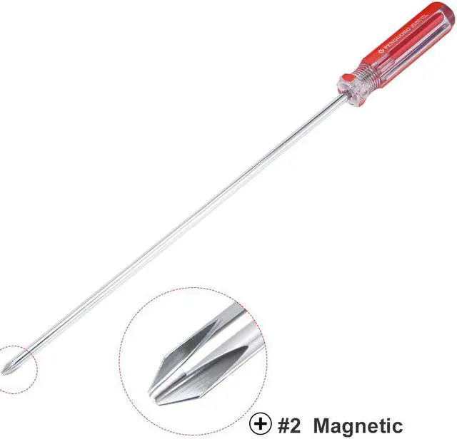 Alt view image 2 of 4 - Magnetic #2 Phillips Screwdriver with 10 Inch Chrome Vanadium Steel Shaft
