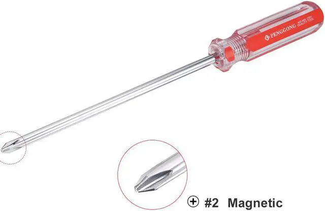Alt view image 2 of 4 - Magnetic #2 Phillips Screwdriver with 6 Inch Chrome Vanadium Steel Shaft