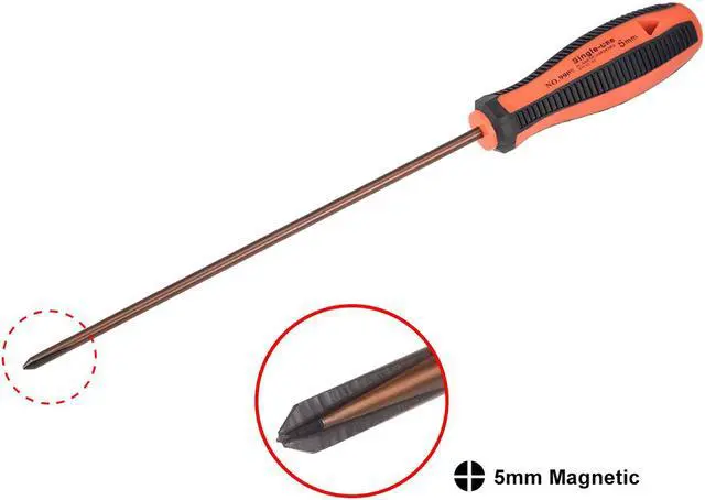 Alt view image 2 of 7 - 8.5mm Slotted Impact Screwdriver, 8-Inch Keystone Demolition Driver Magnetic