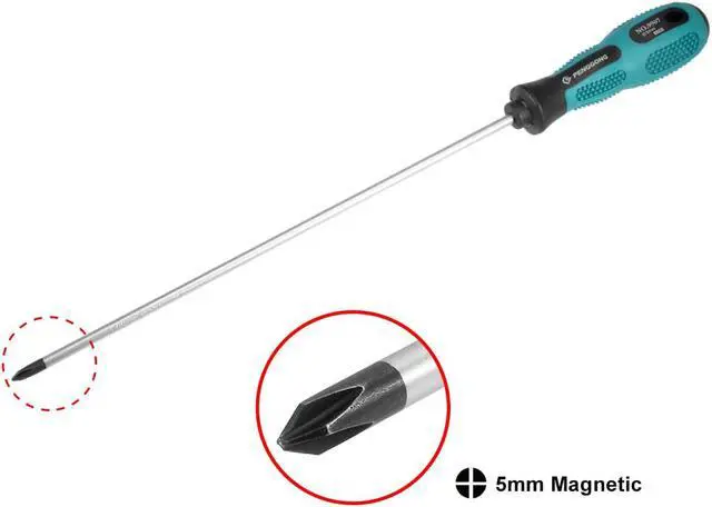 Alt view image 6 of 7 - #2 Phillips Screwdriver 6 Inch Round Shaft Non Slip Comfortable Handle