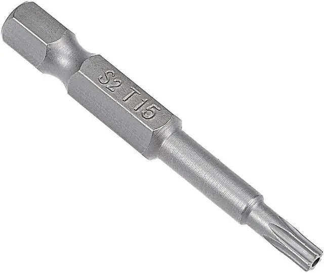 Alt view image 5 of 5 - 8 Pcs 1/4" Hex Shank T15 Magnetic Security Torx Screwdriver Bits 50mm Length