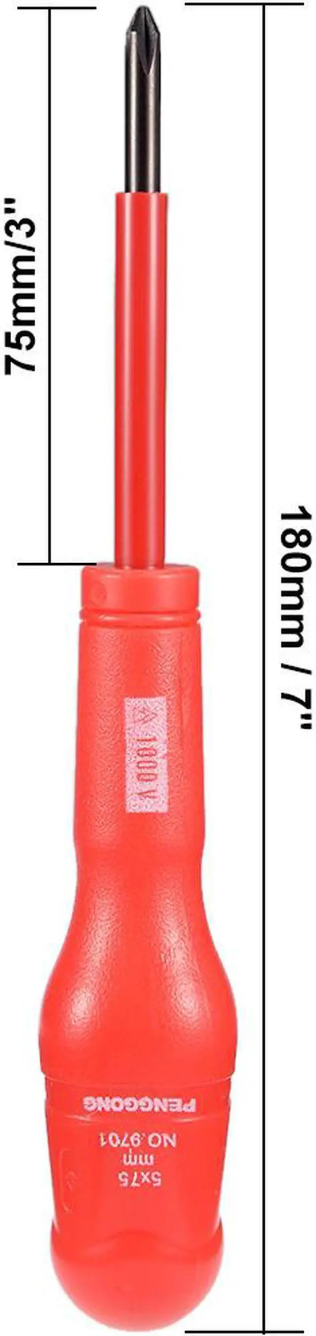 Alt view image 3 of 4 - 1000v Phillips Insulated Magnetic Electrical Screwdriver #1 x 3 Inch