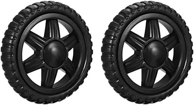 Main image of Shopping Cart Wheels Travelling Trolley Caster Replacement 5 Inch Dia Black 2Pcs