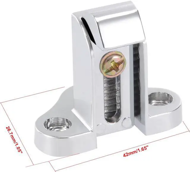 Alt view image 6 of 6 - 101mmx44mm Zinc Alloy Adjustable Latch Spring Loaded Freezer Door Grip Handle