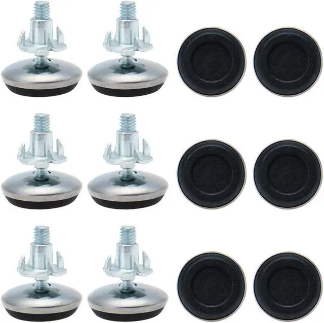 Main image of M6 x 13 x 30mm Leveling Feet Adjustable Leveler Floor Protector for Desk 12pcs
