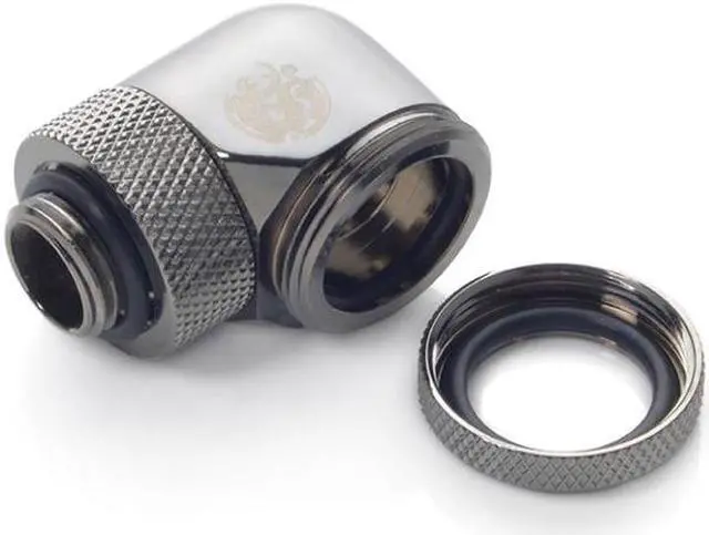 Alt view image 2 of 3 - Bitspower Black Sparkle Enhance Rotary G1/4" 90-Degree Multi-Link Adapter For OD 16MM (2 PCS)