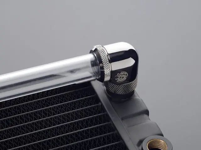 Alt view image 3 of 3 - Bitspower Black Sparkle Enhance Rotary G1/4" 90-Degree Multi-Link Adapter For OD 16MM (2 PCS)